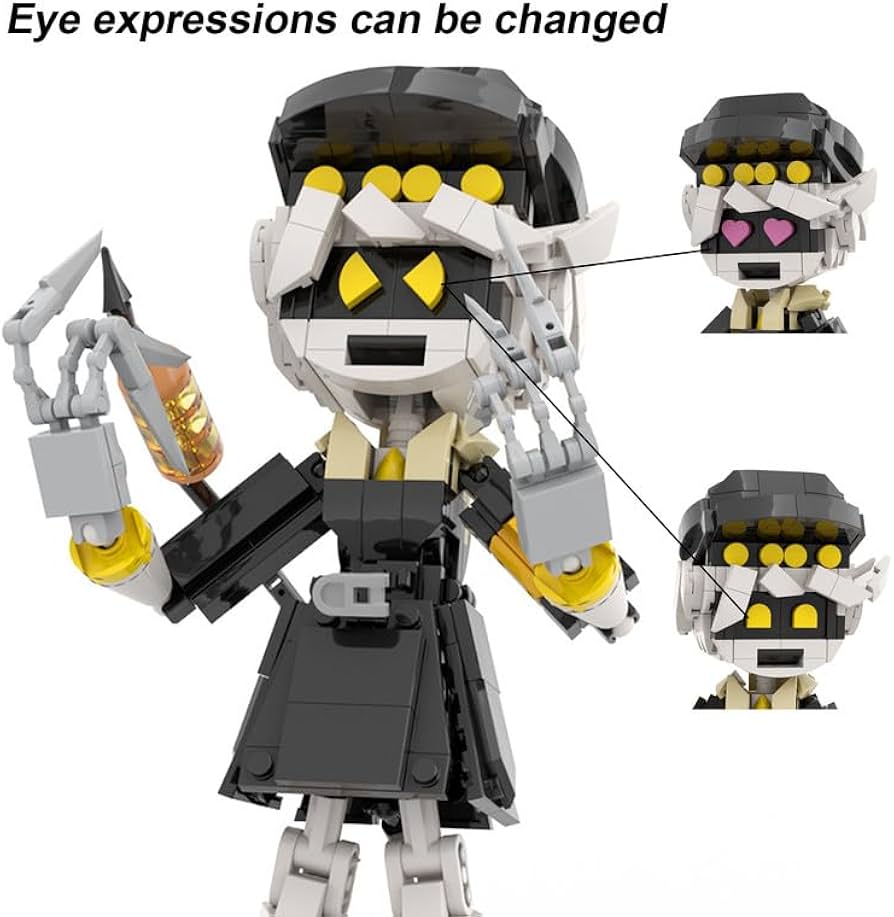 Amazon.co.jp: アニメゲーム キャラクター 組み立てブロックモデル MOC