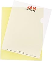 Vista 16 de JAM Paper, sobres plásticos (9 x 11 1/2), 7 colores transparentes, Azul paquete de de 12