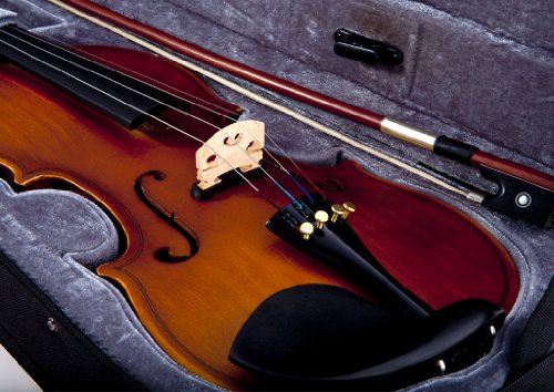 Fever Acoustic Electric Violin, Full Size 4/4, Case, Bow