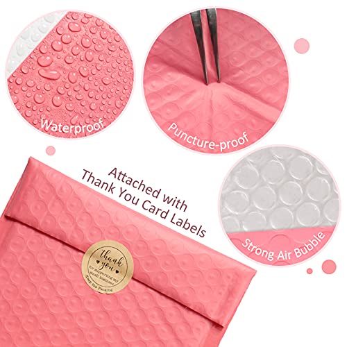 Sortop-Bubble-Mailers-85x12-Inch-Bubble-Poly-Mailers-25-Pack-Self-Seal-Padded-EnvelopesBubble-Lined-Wrap-Packing-Bags-for-Small-BusinessCoral-Red