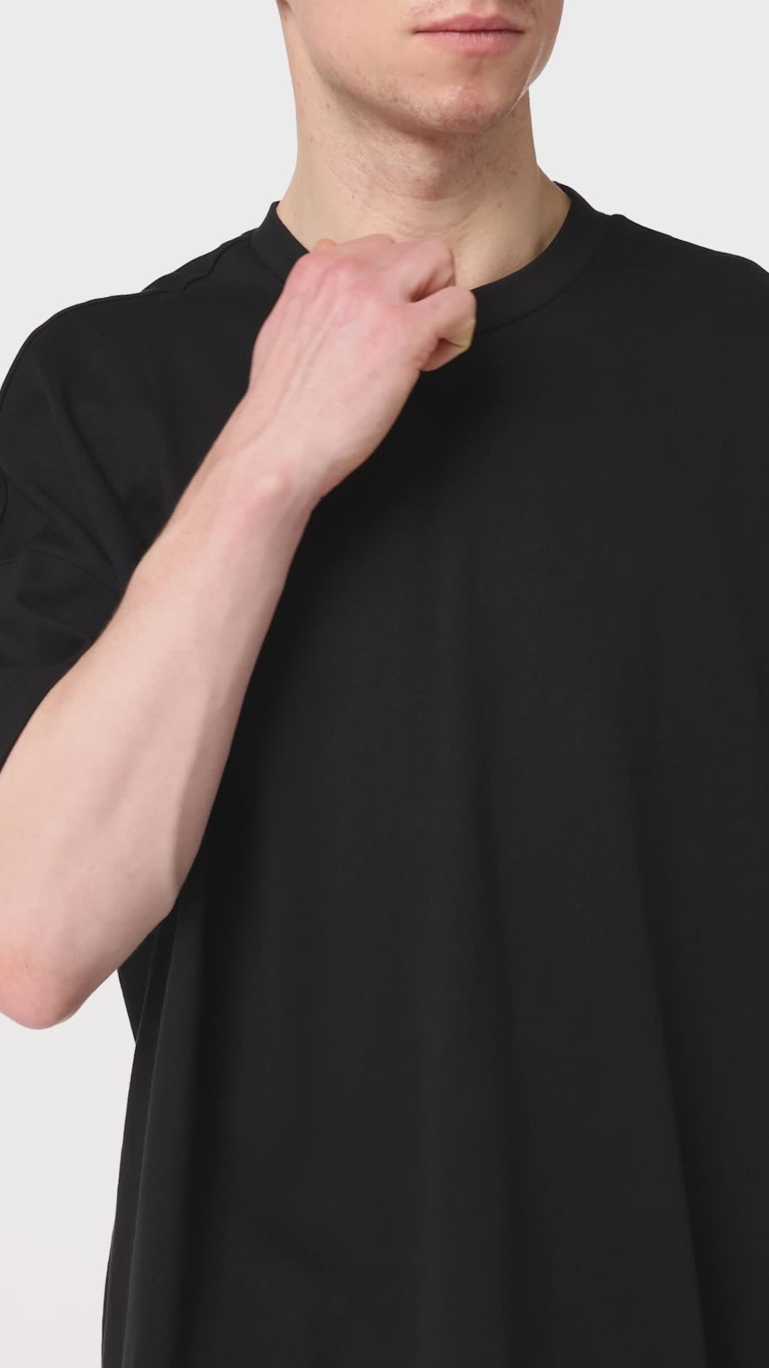 Felpa in cotone Oversized Fit - Nero - UOMO | H&M IT