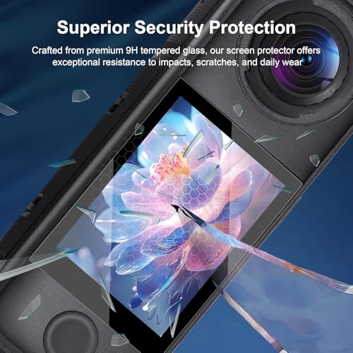 Image of M.G.R.J Tempered Glass Screen Protector for Insta360 X4 Air 360 Camera (Transparent)