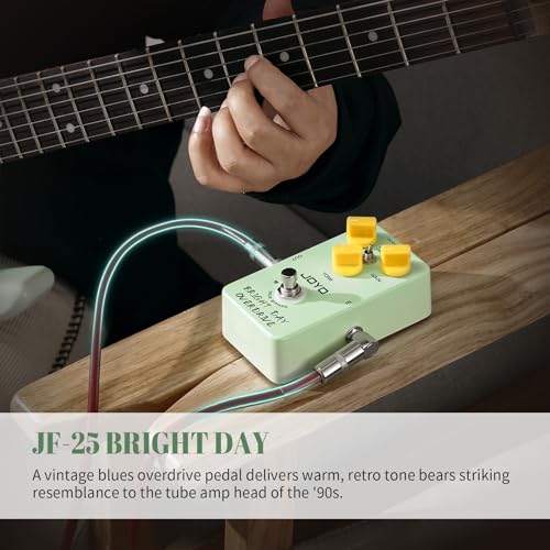 Image of JOYO Blues Overdrive Guitar Pedal, Analog Circuit with Vintage /Modern Voicing & Level /Gain /Tone Control, True Bypass (BRIGHT DAY JF-25)