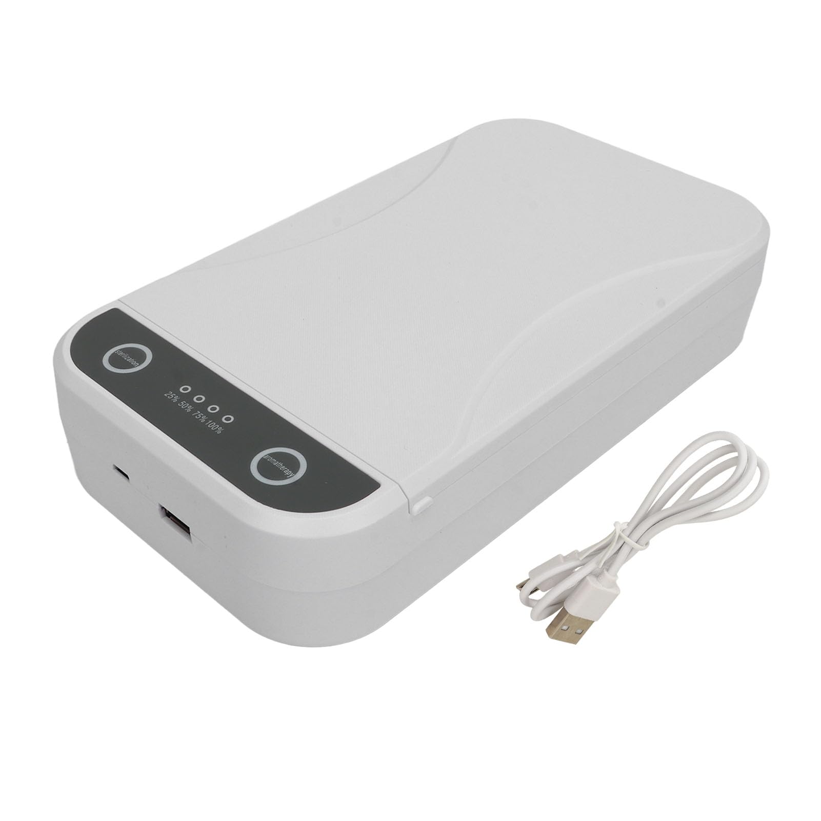 Caja Desinfectante con Luz UV, Caja Desinfectante UV para Limpiador de Teléfonos Móviles, con Luz LED Púrpura, Caja Limpiadora UV para Teléfono Inteligente, Máscara, Reloj
