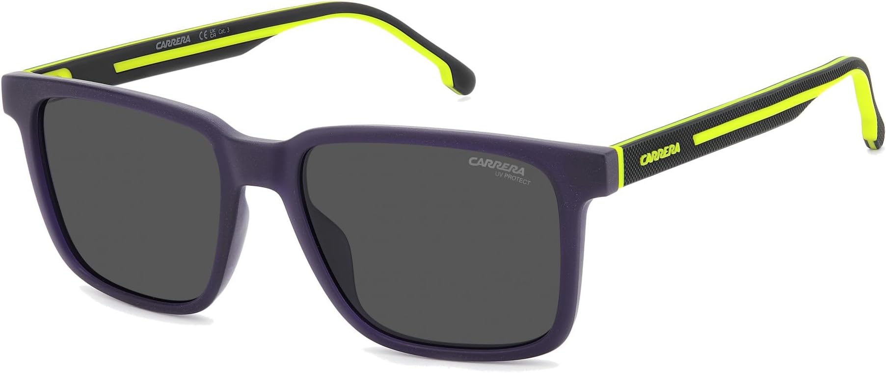 Eyewear | Grey Lens | Violet Frame | Full rim Rectangle Shape Branded Latest and Stylish Sunglasses | 100% UV Protection | Men Sunglasses| Size Medium | 20871683W55IR