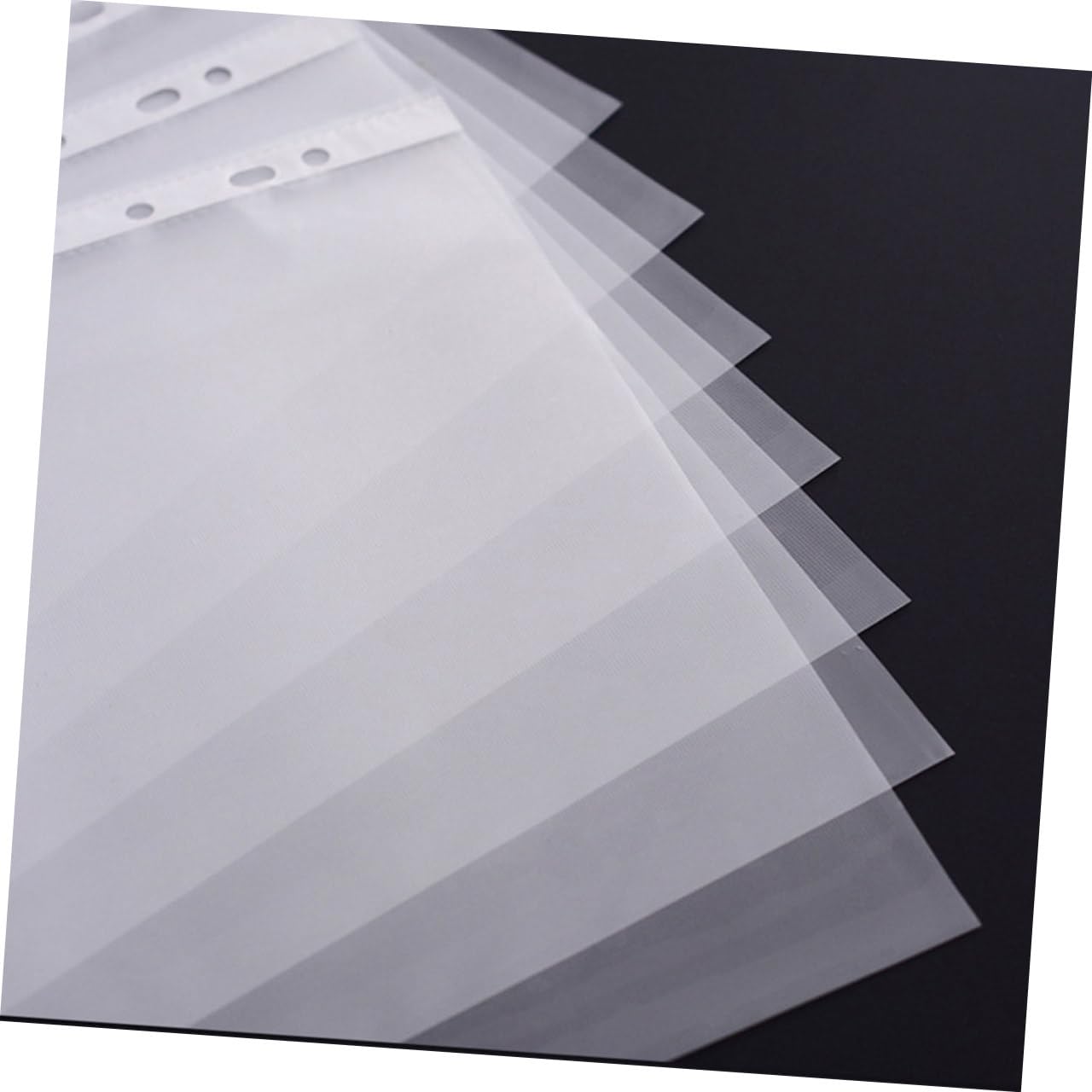 Protector de Hojas Transparente A4 11 Orificios, 100 Piezas | Pvc, Acabado Pulido y Fácil Limpieza, Uso en Colegio y Escuela, para Material Ligero