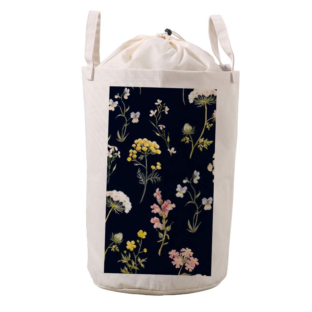 Panier à linge marbre 13,4 x 20,5 cm sac rangement coton cordon