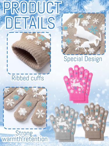 Image of EBOOT 3 Pairs Winter Kids Gloves Warm