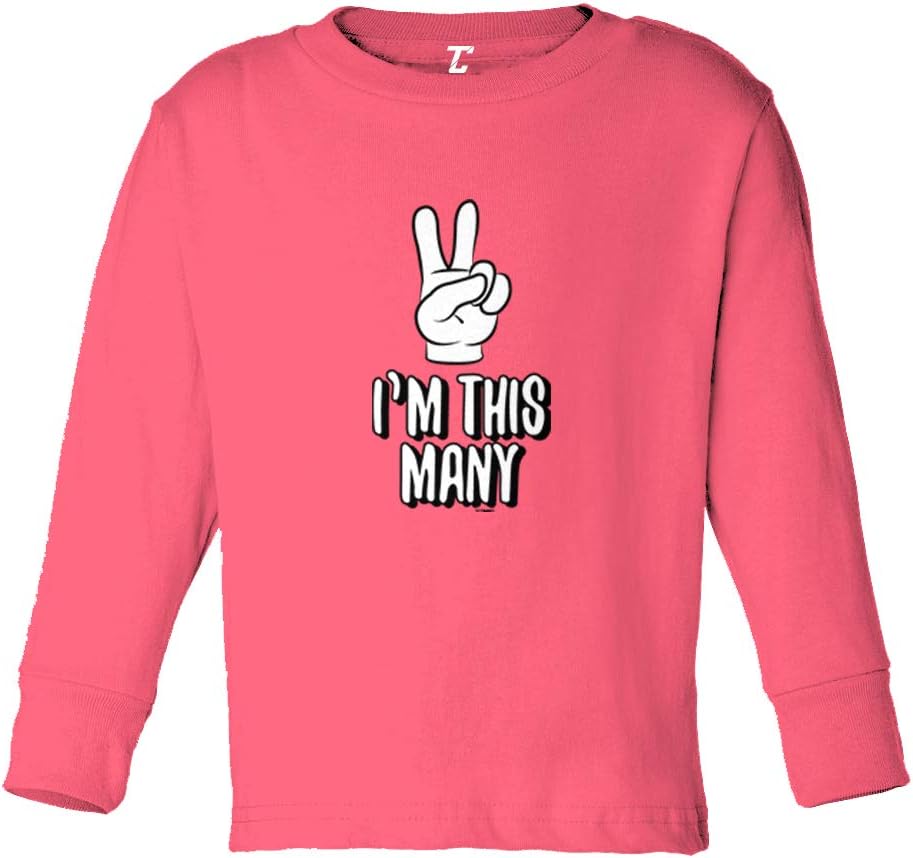 I'm This Many 2 - Two Year Old Birthday Infant/Toddler Cotton Jersey T-Shirt