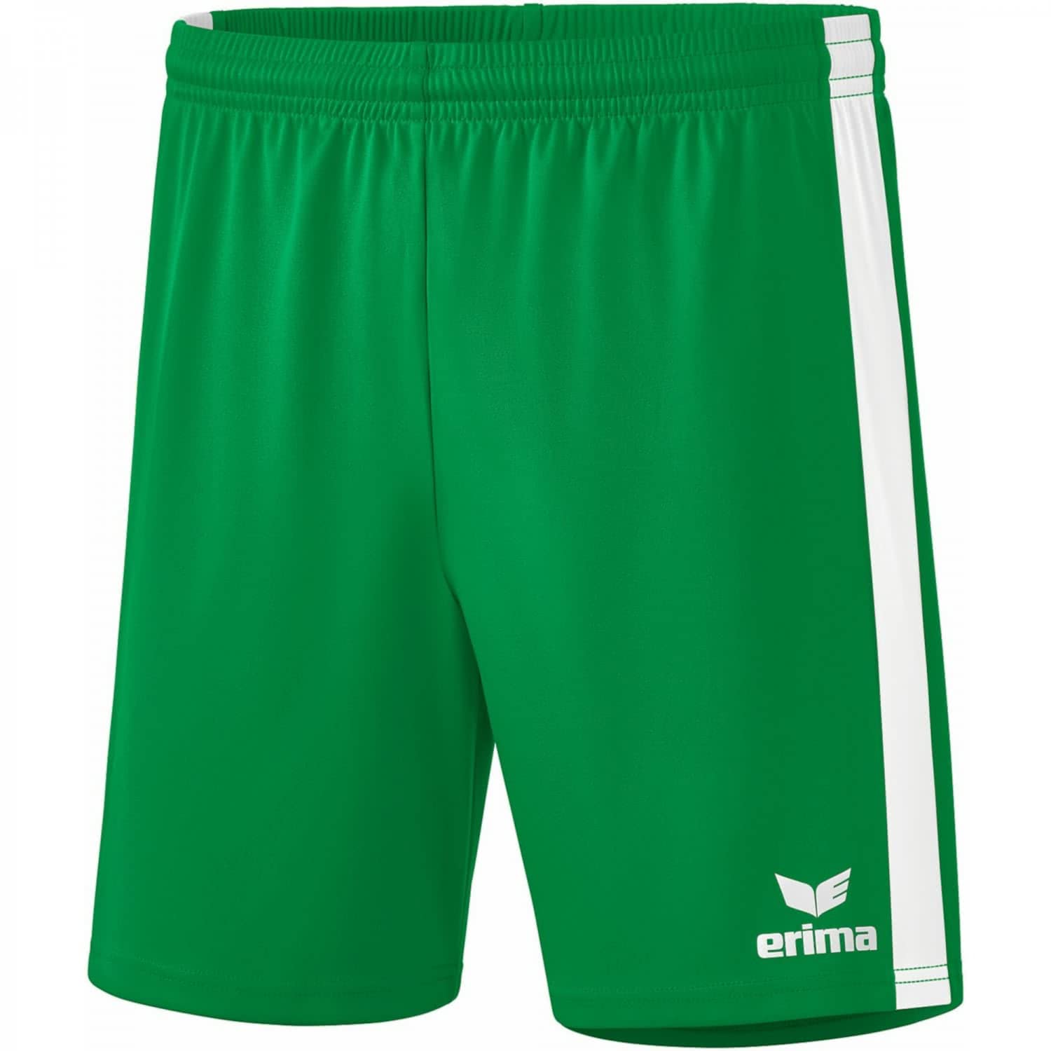 Erima Retro Star Unisex Shorts, Unisex_Adult, Shorts, 3152105, Emerald/White, L