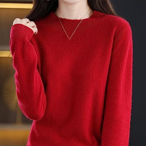 Wool Half-Neck Pullover Autumn/Winter Cashmere Sweater Woman Casual Knitted Tops Jacket3