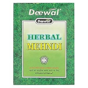 Deewal Herbal Khadi Mehndi for Unisex, 160g - Black (Pack of 2)