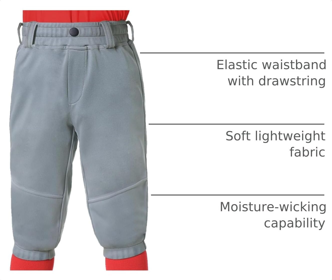 MIVEI 2T 3T 4T 5T to 16Years Toddler Baseball Pants Youth Boys Tball Pants