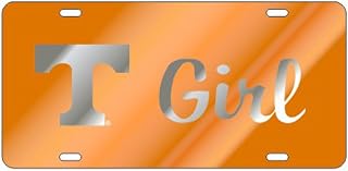Tennessee Volunteers Orange"T" Girl Laser Cut License Plate