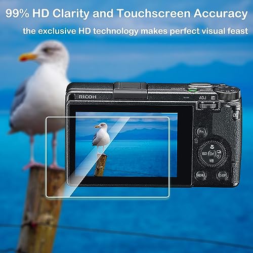 Zlmc Ricoh Gr Iii Screen Protector, 9H Hardness 0.3Mm Ultra-Thin Tempered Glass Screen Protector For Ricoh Gr Iii Digital Camera, Full Coverage Edge To Edge Protection [3Pcs] #TOP1