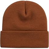 ZOORON Beanie for Men Women Warm Winter Hats Acrylic Knit Cuffed Beanie Cap Unisex