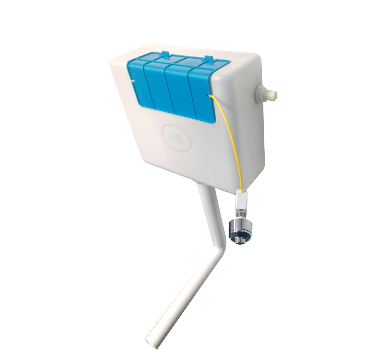 Concealed Cistern Side Inlet + Chrome Dual Flush Button - 3/6L | Toilet Cistern | to Use with Furniture | Chrome Button Supplied | 3/6L Flush, Water Saving | Side Entry |