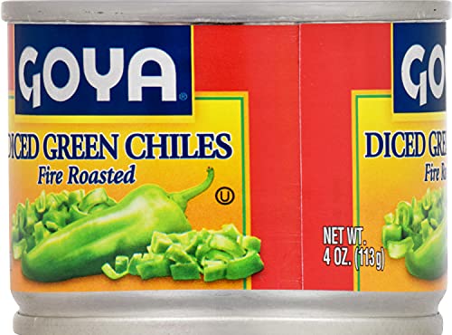 Goya Diced Green Chiles Fire Roasted, 4 Oz #TOP2