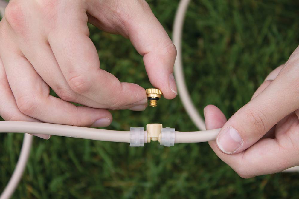 Orbit 1/4 "portátil al Aire Libre Patio Niebla Sistema de enfriamiento, Agua Portátil con vaporizador Kit - 20000