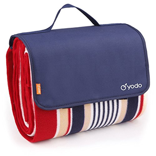 yodo Extra Large Outdoor Waterproof Picnic Blanket Tote 79" x 79"Light Weight