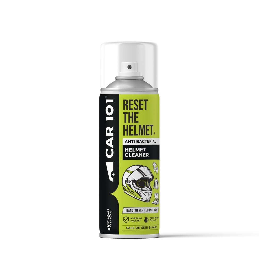 CAR101 Helmet Cleaner Spray 160ml (Pack of 1) | Anti-Bacterial Helmet Interior Cleaner | Nano Silver Technology | Removes Odor, Sweat & Dirt | Non-Toxic | Safe for Hair & Skin-picture-33
