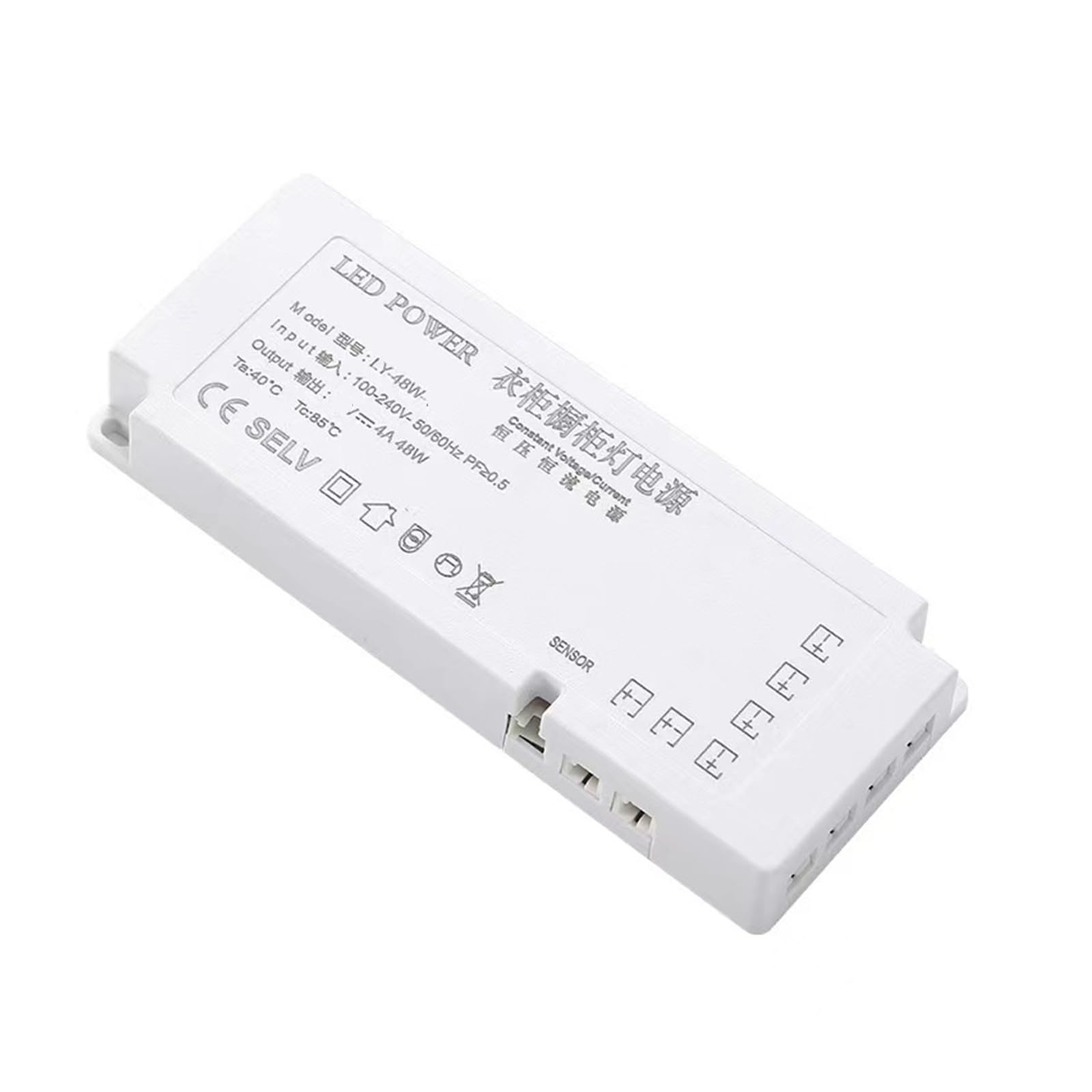 Éclairage LED armoire 24V transformateur 48W avec interrupteur induction