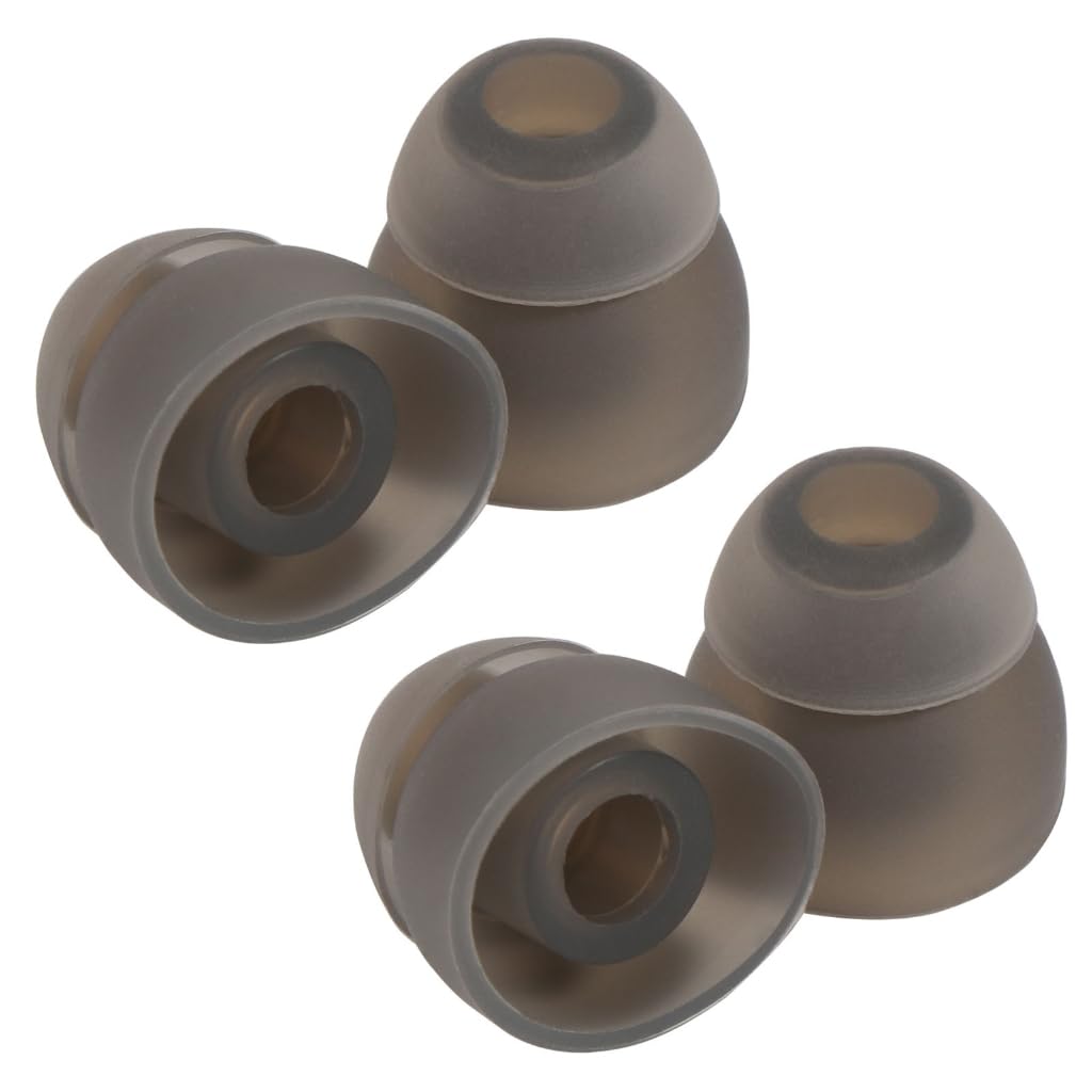 Elnwnnkc Double Flange Earbuds Ear Tips for Wireless Headphones Replacement Silicone Eartips Ear Buds