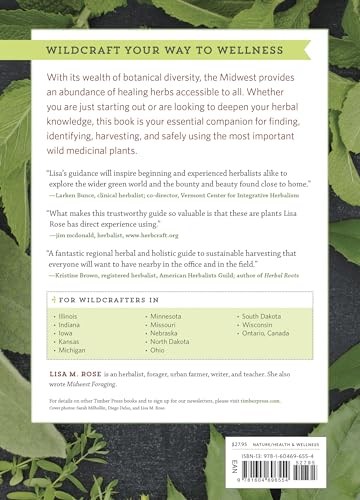 Timber Press HU-XI-46 Midwest Medicinal Plants: Identify, Harvest, And Use 109 Wild Herbs thumb #1