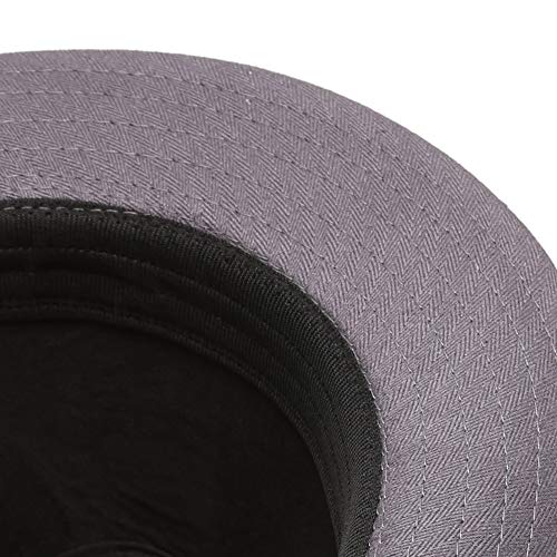 Image of Classic Trilby Short Brim 100% Cotton Twill Fedora Hat with Band