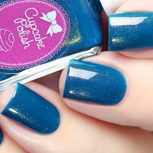 Don't Be Shallow - blue multichrome nail polish by Cupcake Polish