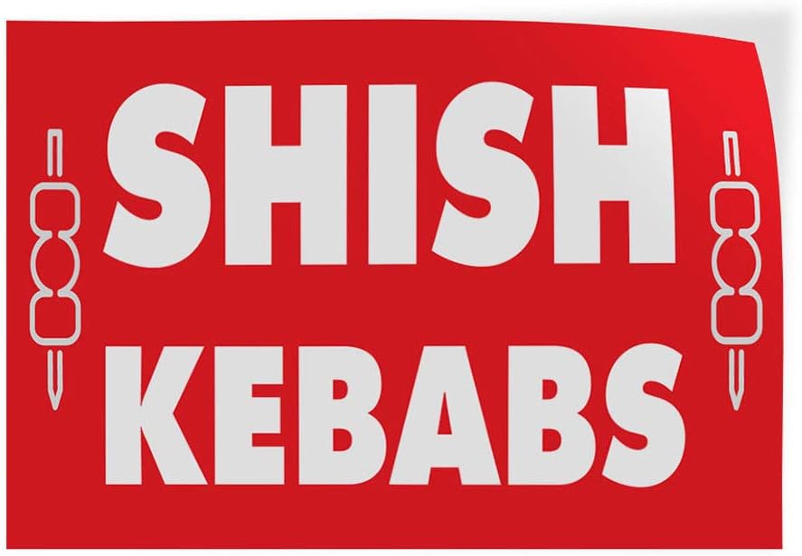 Shish Kebabs #1 Indoor Store Sign Vinyl Decal Sticker 8