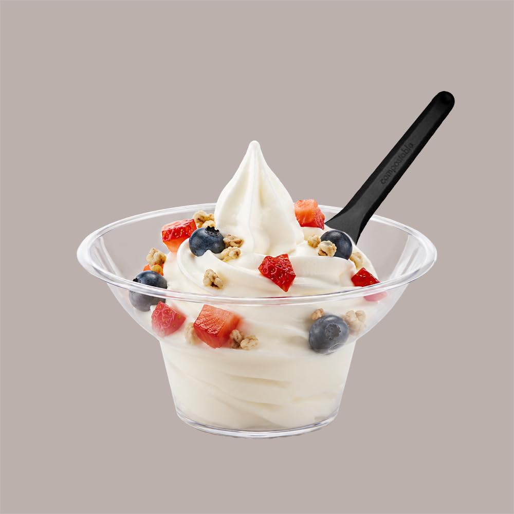Palettine Nere per Gelato Impilate 9,5 cm 500 pezzi Lucgel