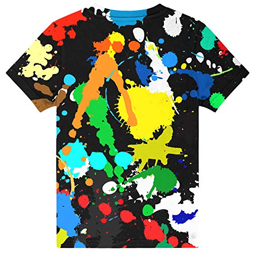 Image of Hgvoetty Boys Girls Graphic T-Shirts Kid 3D Casual Tops Tees for 6-16 Years