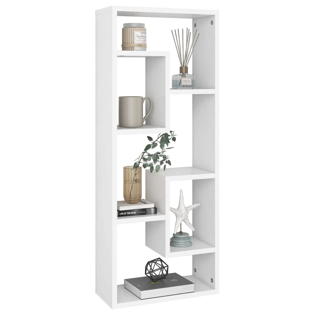 Genérico Estantería de Pared Madera contrachapada Blanco 36x16x90 cm,Mobiliario,Estanterías,Estantes y estanterías,803011