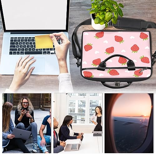 Bolso de portátil impermeable Fruit Lovely Strawberry 13-15 pulg miniatura 6
