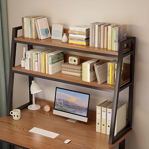 Étagère de bureau 2 niveaux en érable 75 cm pour rehausser le plan de travail