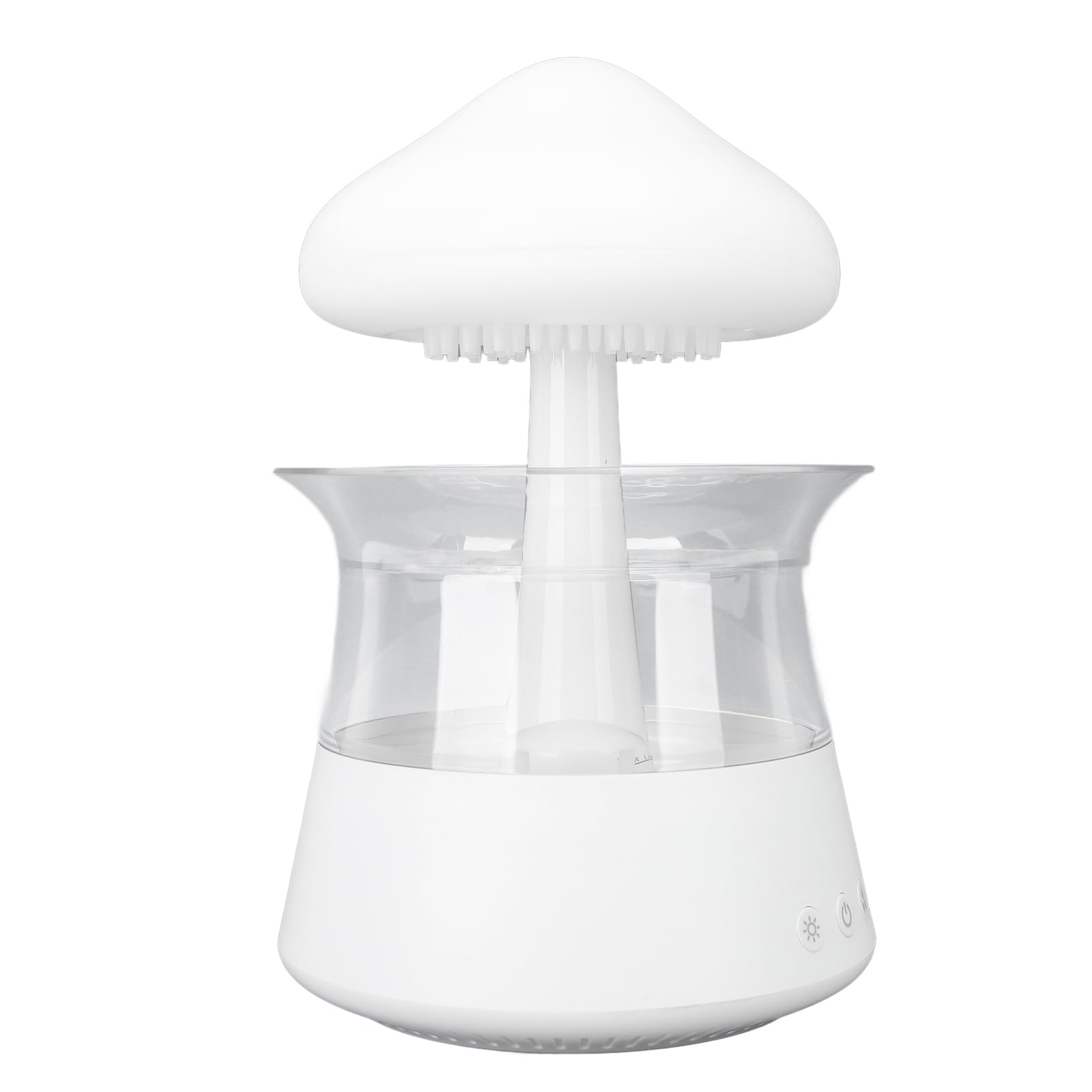 Diffuseur de Lumière Nocturne Raining 300 ML, Humidificateur Champignon à 7 Couleurs pour Un Sommeil Relaxant, Atomisation Fine, Aromathérapie, Panneau de Commande avec