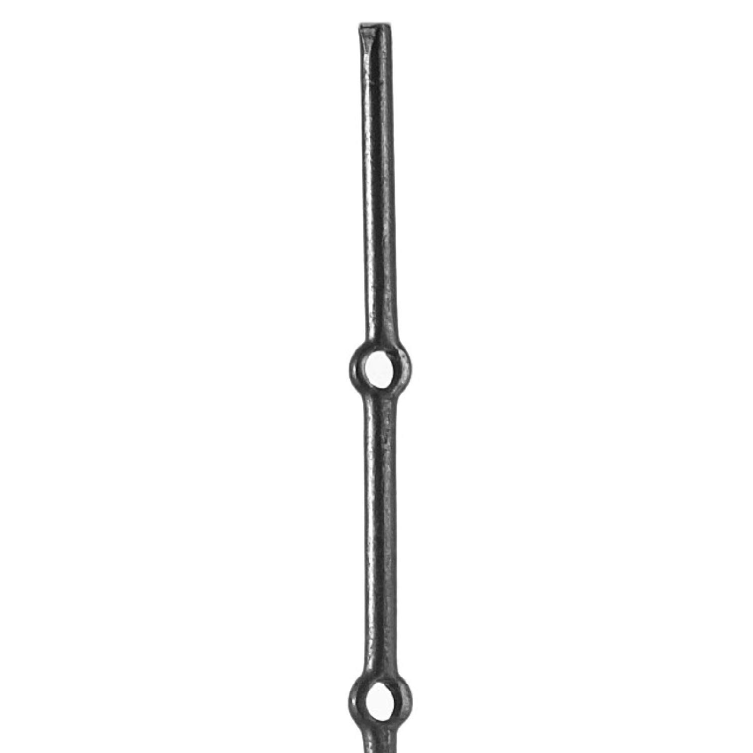 Barra forata in ferro battuto h. 2000 mm Ø 12 mm - 3 Pezzi Made in Italy