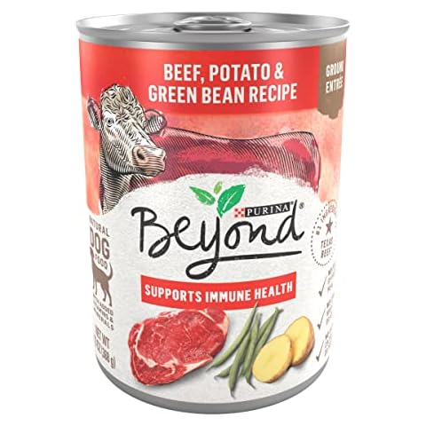 Purina Beyond Beef, Potato, and Green Bean Grain Free Wet Dog Food Natural Pate with Added Vitamins and Minerals - (Pack of 12) 13 oz. Cans Cover