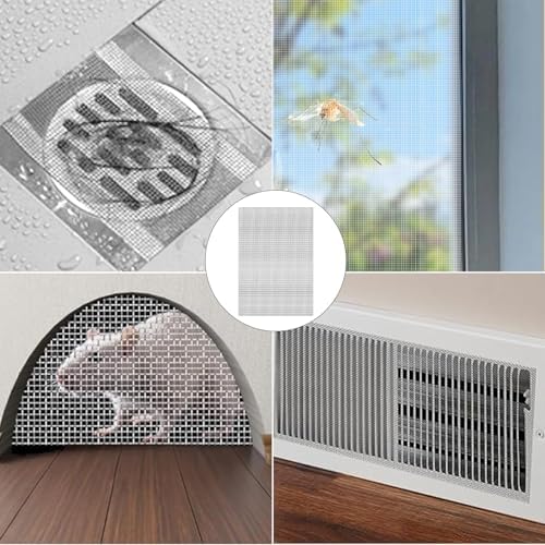 Image of 6 Pcs Rat Guard for Home, 150x210mm Stainless Steel Mesh, Drain Cover Mesh, 20 Mesh Pest Proofing Screen, Metal Wire Sheets for Air Brick Covers and Vent Protection