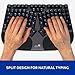 Cleave Split Ergonomic Mechanical Keyboard, All-Day Comfort, Boosts Productivity, Natural Typing Posture, Tactile Optical Switches, Cushioned Palm Rest, Backlit Keys, TrulyErgonomic, Windows/Mac