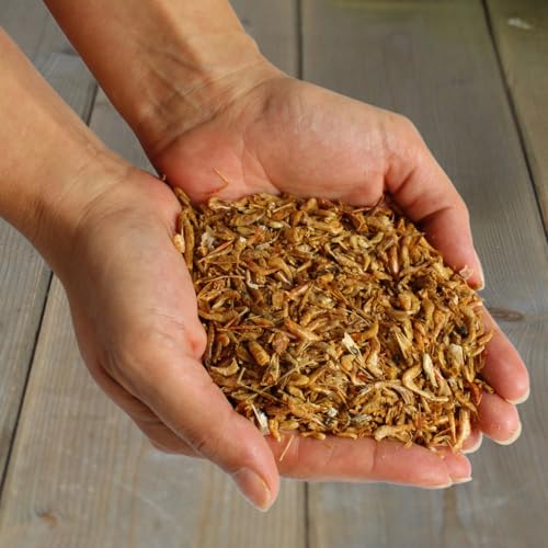 Lyra Pet® 1 kg Shrimps getrocknet | Sonnengetrocknete Garnelen als Tierfutter | Reich an Proteinen & Omega-3-Fettsäuren | Natürliches, artgerechtes Futter für Fische, Vögel, Hunde, Katzen & Reptilien