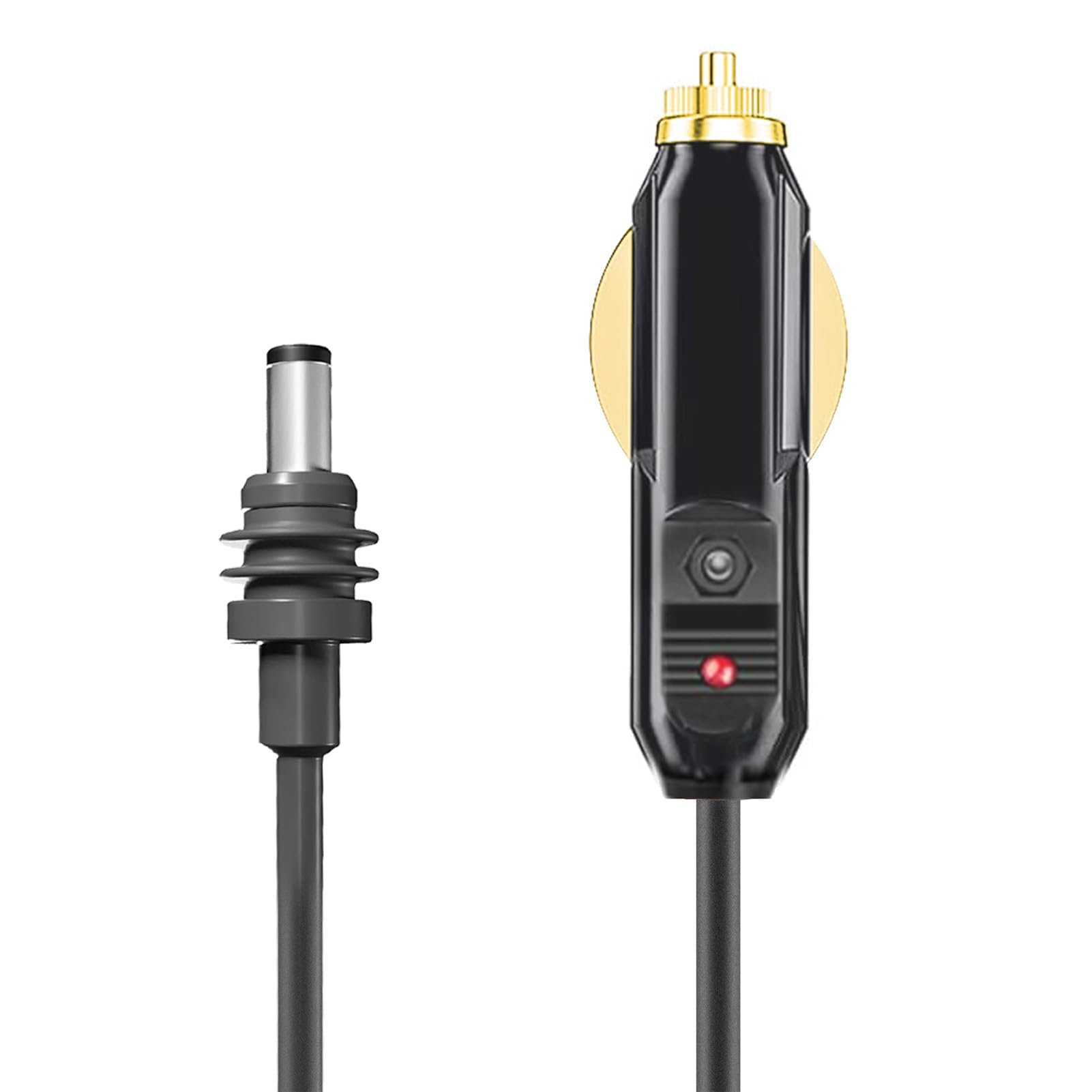 Ejoyous Cavo di Alimentazione DC per Auto per Satellite, Cavo di Alimentazione DC per Auto in PVC Rame 18 AWG, Plug and Play IP68 Resistente all'acqua, da 12 V a 24 V per, Camion, Autobus, Barche,