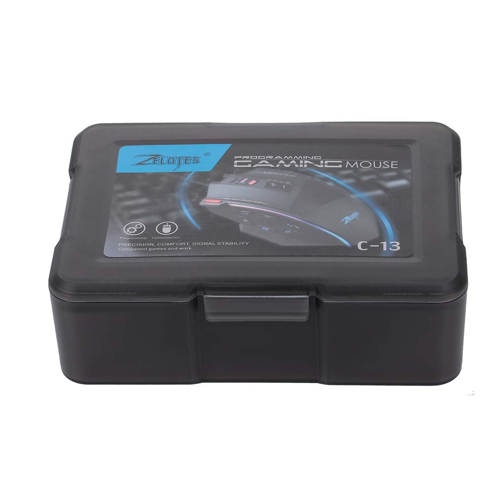 Zelotes C-13 mysz gamingowa Wired 10000DPI, RGB, z 13 przyciskami programowania, 128 KB, wbudowana pamięć