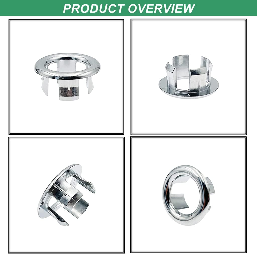 Buy Duxzomk Sink Overflow Ring 6 Piece Kitchen Bathroom Sink Hole Round Overflow Cover Basin Trim Overflow Drain Cap Covers Online In Uk B0935wcqbr