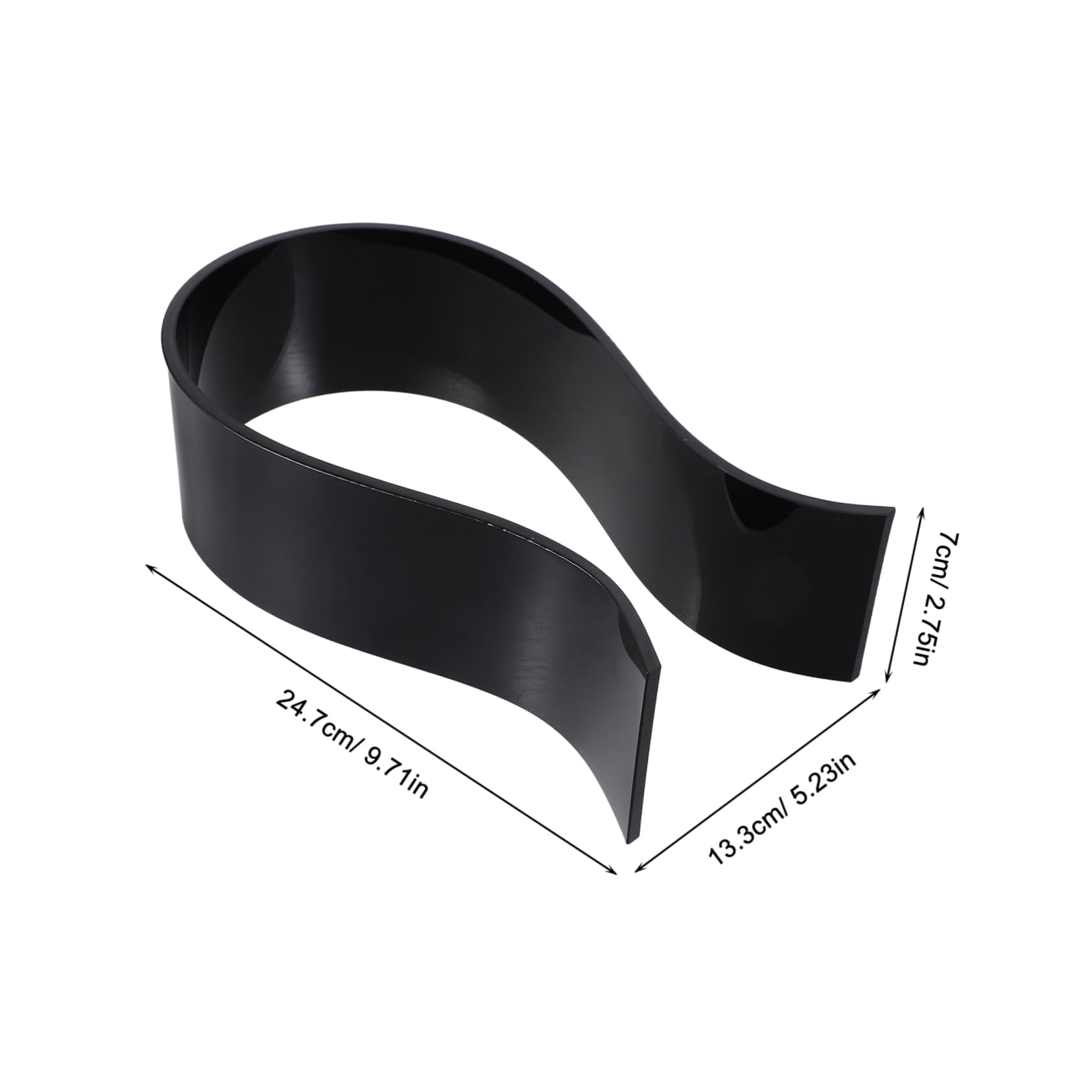 Gadpiparty 5 Piezas soporte para auriculares estante para auriculares colgador de auriculares de escritorio soporte de auriculares para juegos para escritorio Acrílico Negro