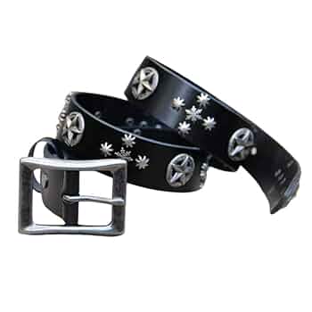 Amazon.co.jp: スタッズベルト メンズ 革 スタッズ ベルト