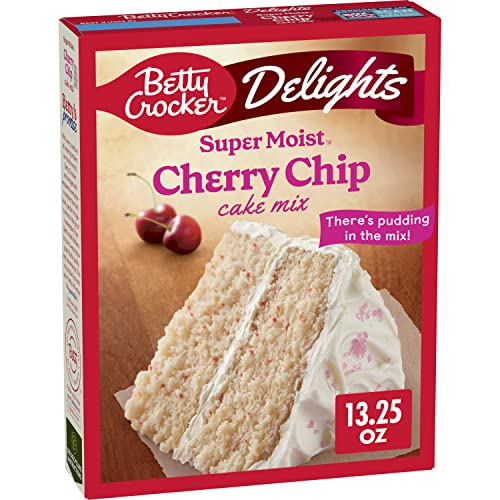 Image of Betty Crocker Delights Super Moist Cherry Chip Cake Mix, 13.25 oz.