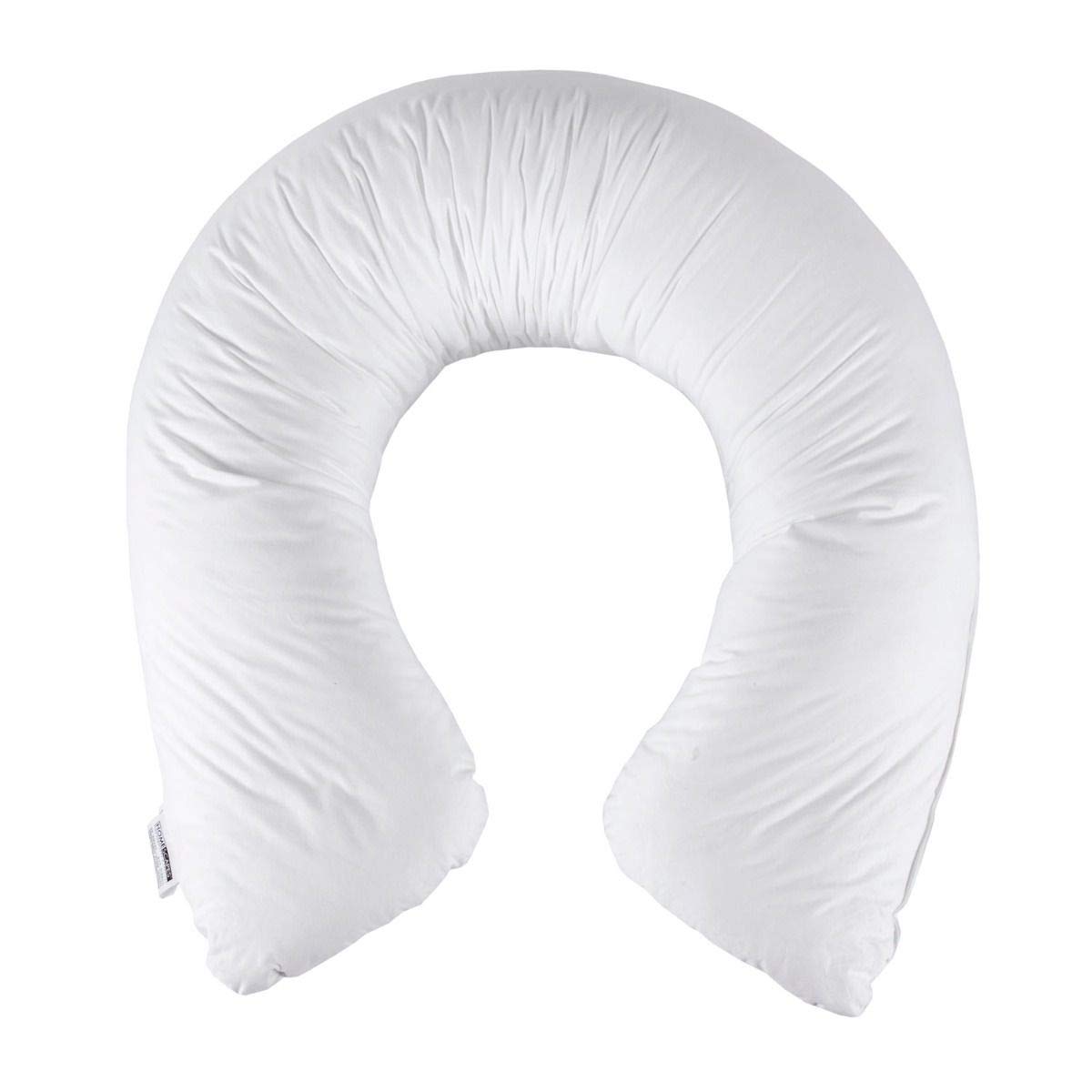 HOMESCAPES U-Shaped Pregnancy Pillow Super Microfibre Filling and 100% Cotton Cover Ideal Nursing, Maternity, Support Body Pillow