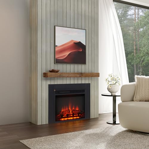 FIREPLACE INSERTS WITH TRIM (Black, 60cm/24")